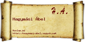 Hagymási Ábel névjegykártya